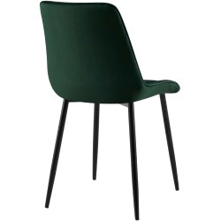 Silla de comedor Gifford de terciopelo verde