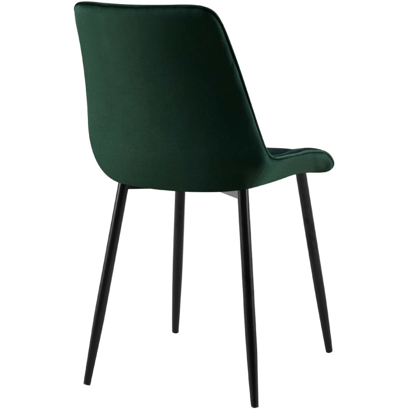 Silla de comedor Gifford de terciopelo verde