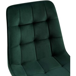 Silla de comedor Gifford de terciopelo verde