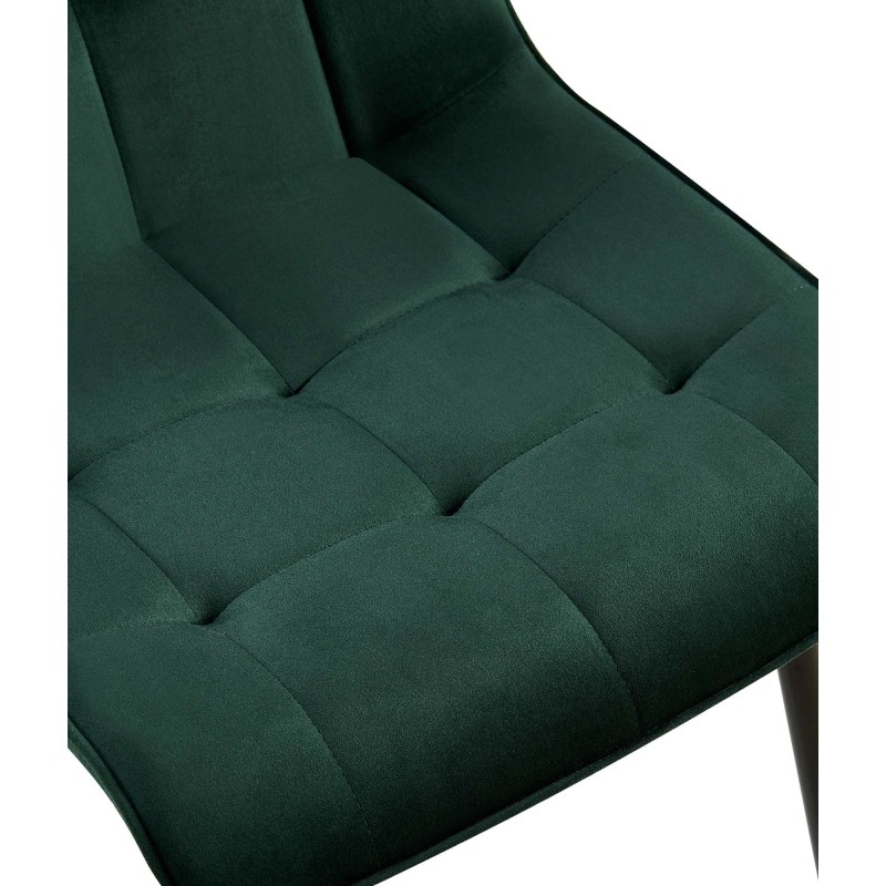 Silla de comedor Gifford de terciopelo verde