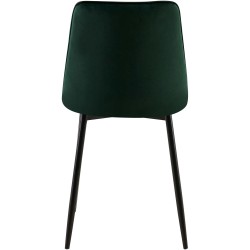 Silla de comedor Gifford de terciopelo verde