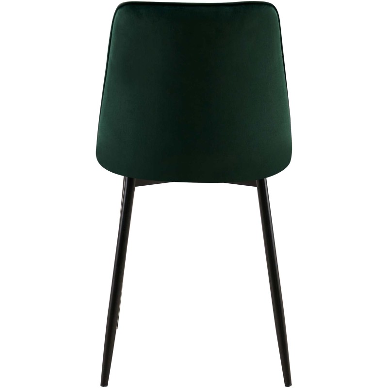 Silla de comedor Gifford de terciopelo verde