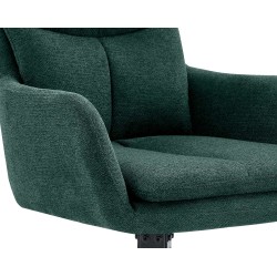 Silla de comedor Somers en tela verde