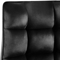 Silla Saranda en terciopelo negro