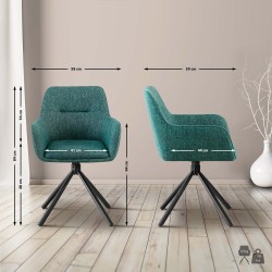 Tela para silla Tipton verde oscuro