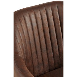 Silla de comedor vintage Welby en marrón oscuro