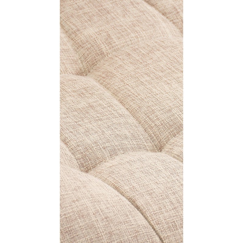 Conjunto de 2 sillas Elda en tela color crema