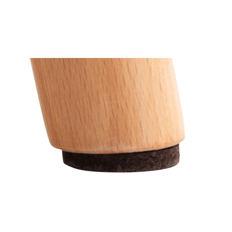 Conjunto de 2 sillas Elda, polipiel crema