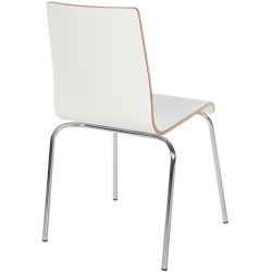 Silla de comedor blanca Gahanna