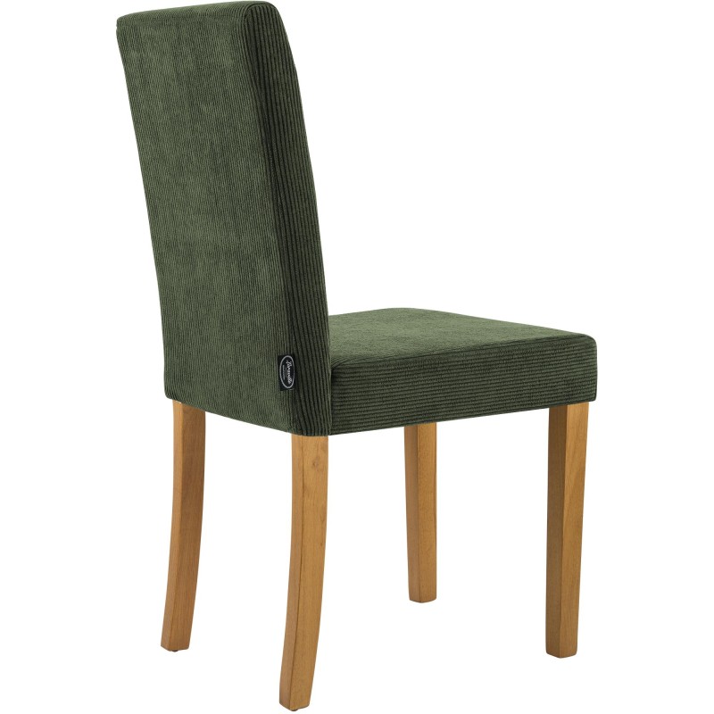 Silla de comedor Ina Cord en verde claro antiguo