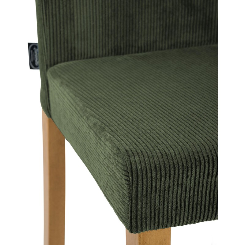 Silla de comedor Ina Cord en verde claro antiguo