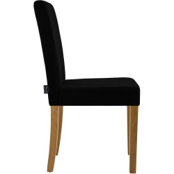 Silla de comedor Ina Cord, color negro claro antiguo Silla de comedor Ina Cord, color negro claro antiguo