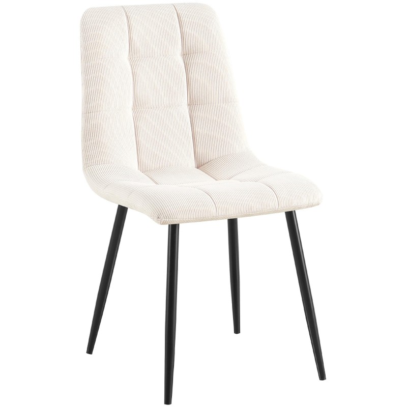 Silla de comedor Antibes Cord Cream