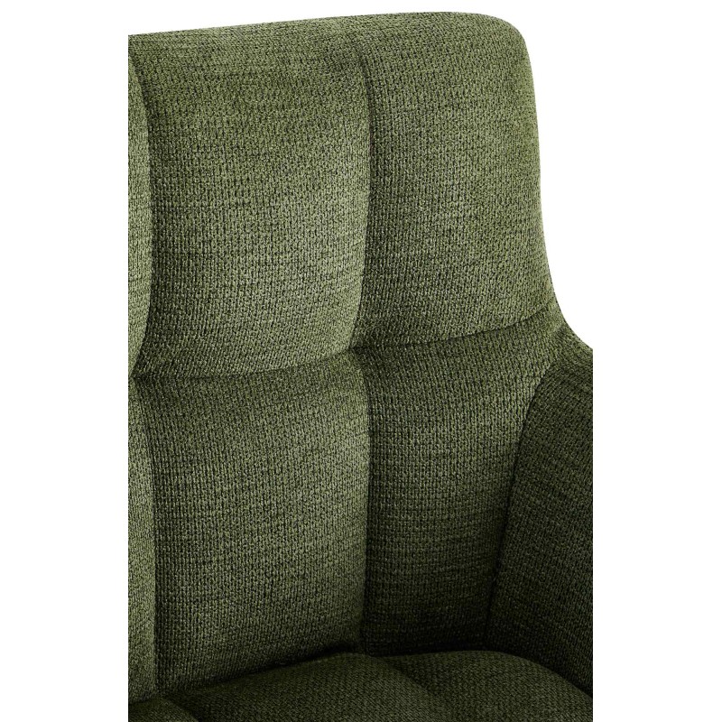 Silla de comedor Jonah en tela verde