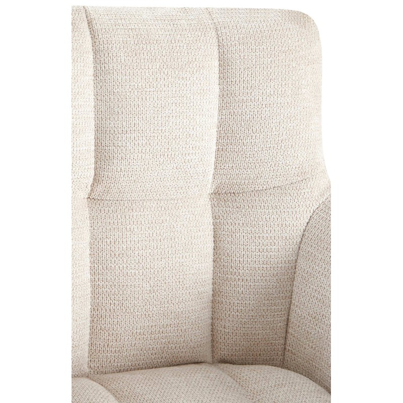 Silla de comedor Jonah en tela color crema