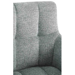 Silla de comedor Jonah en tela gris claro