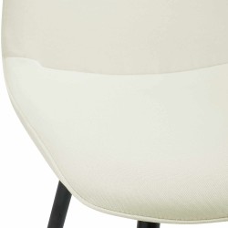 Silla de comedor Maryam en tela color crema Silla de comedor Maryam en tela color crema