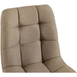 Silla de comedor Tilde en tela color topo