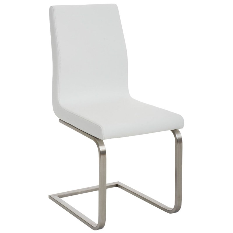 Juego de 2 sillas de comedor Belfort blancas