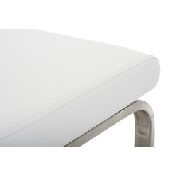 Juego de 2 sillas de comedor Belfort blancas