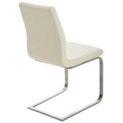 Juego de 2 sillas de comedor Belfort color crema Juego de 2 sillas de comedor Belfort color crema