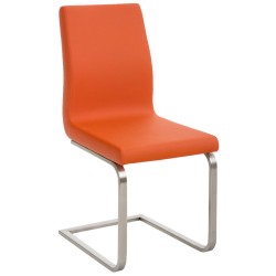 Juego de 2 sillas de comedor Belfort color naranja Juego de 2 sillas de comedor Belfort color naranja