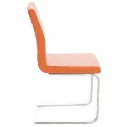 Juego de 2 sillas de comedor Belfort color naranja Juego de 2 sillas de comedor Belfort color naranja