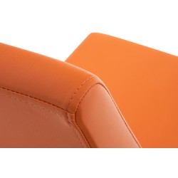 Juego de 2 sillas de comedor Belfort color naranja Juego de 2 sillas de comedor Belfort color naranja