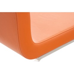Juego de 2 sillas de comedor Belfort color naranja Juego de 2 sillas de comedor Belfort color naranja