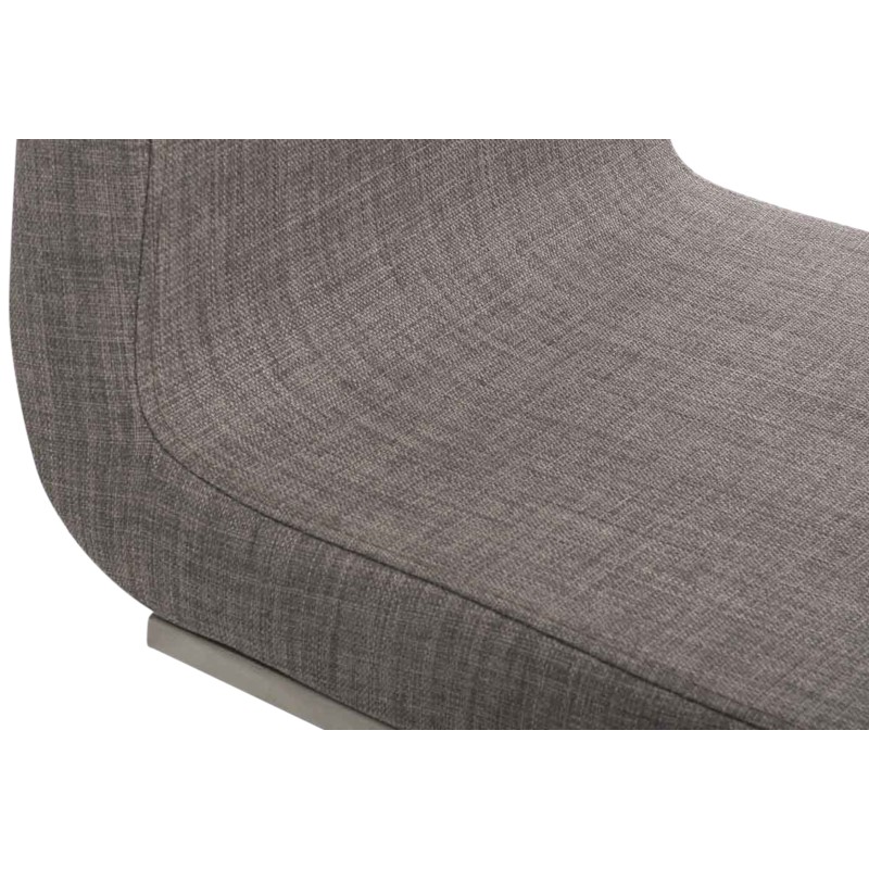 Juego de 2 sillas de comedor Belfort de tela gris