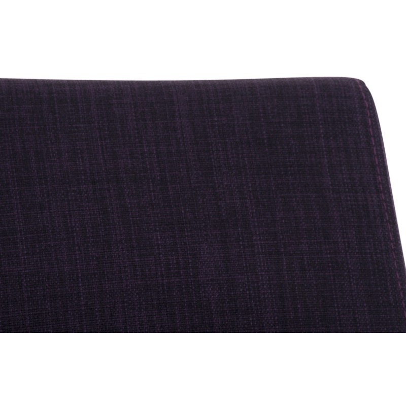 Juego de 2 sillas de comedor en tela Belfort color morado