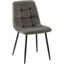 Silla de comedor Antibes antracita