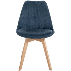 Silla Linares Cord azul oscuro