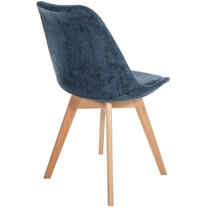 Silla Linares Cord azul oscuro