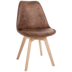 Silla Linares Vintage Marrón