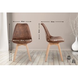 Silla Linares Vintage Marrón
