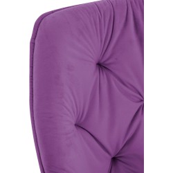 Silla de terciopelo morado Tanna