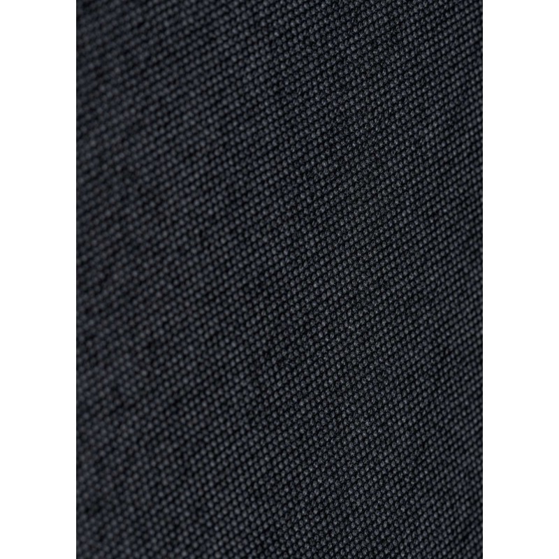 Silla de comedor Foley en nogal/tela negra