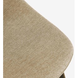 Juego de 4 sillas de comedor Napier de tela color topo