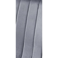 Juego de 4 sillas Dijon de terciopelo gris oscuro