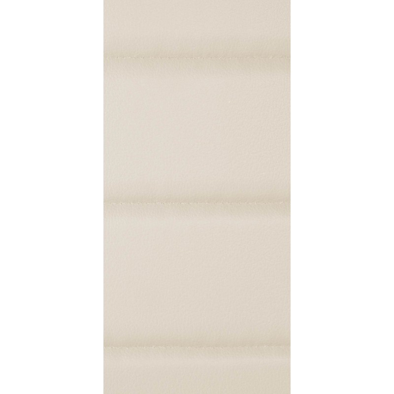 Juego de 4 sillas de comedor Mayfair, piel sintética color crema