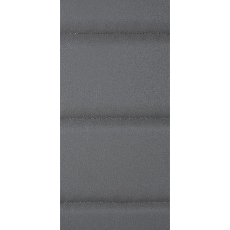 Juego de 4 sillas de comedor Mayfair, piel sintética gris