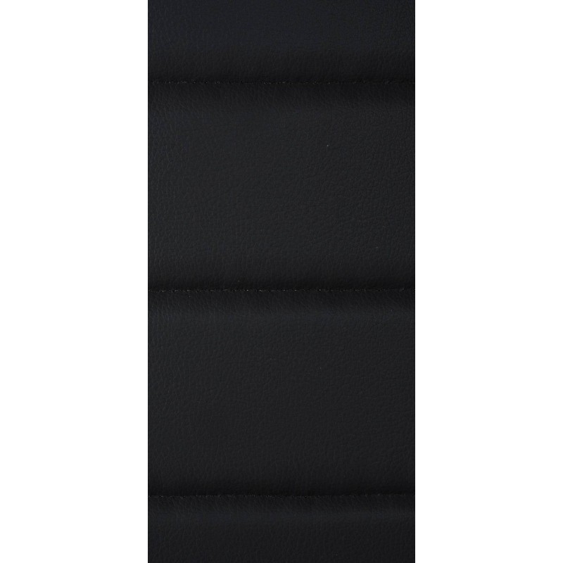 Juego de 4 sillas de comedor Mayfair, piel sintética negra