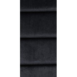 Juego de 6 sillas de comedor Mayfair en terciopelo negro