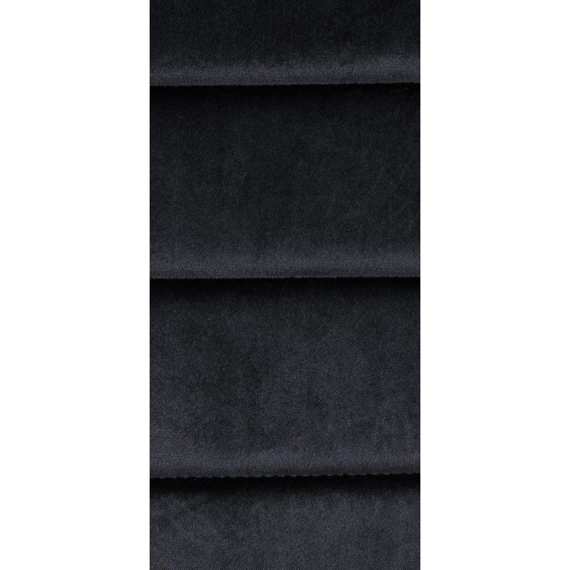 Juego de 6 sillas de comedor Mayfair en terciopelo negro