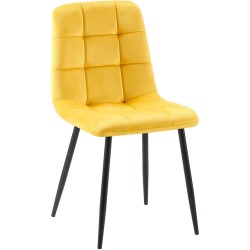 Silla de comedor amarilla Antibes
