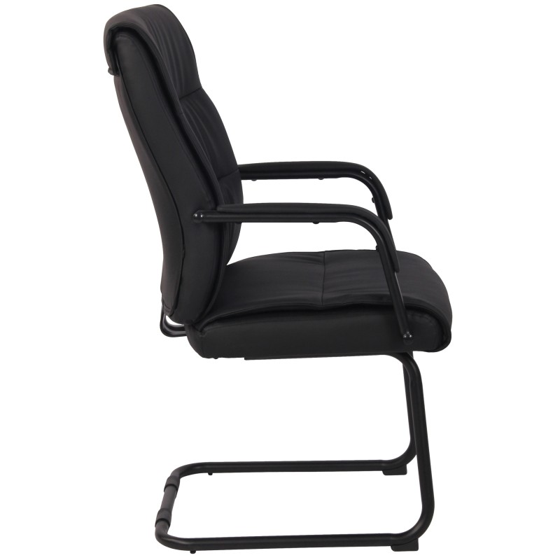 Juego de 2 sillas de visita Sievert, negro/negro