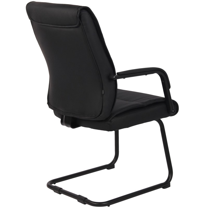 Juego de 2 sillas de visita Sievert, negro/negro