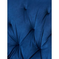 Silla de comedor Wallace de terciopelo azul