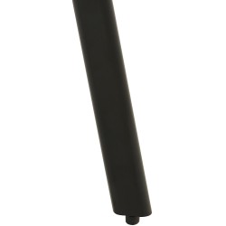 Silla de comedor Antigo de terciopelo negro.